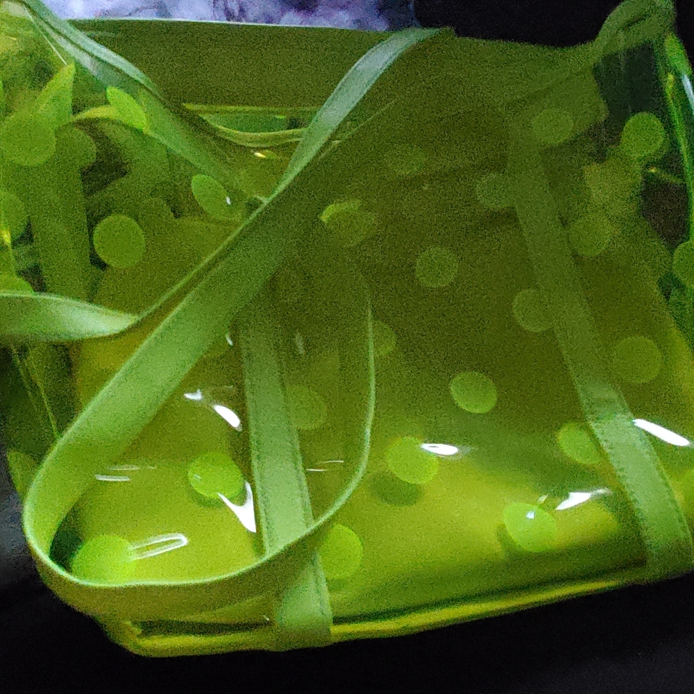 Yellow clear unique purse